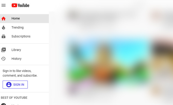 Watch videos on one of the supported video sites as usual